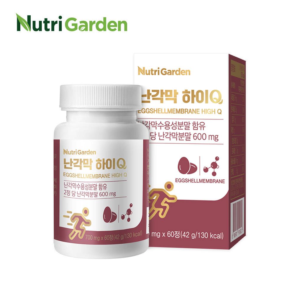 NutriGarden Eggshell Membrane HIGH Q Joint Care French Premium Protein Mobility Support 60 Tablets _ Made in Korea